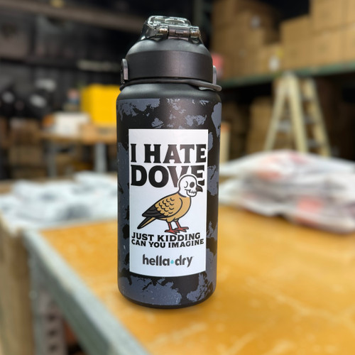 I HATE DOVE/MALLARD STICKERS