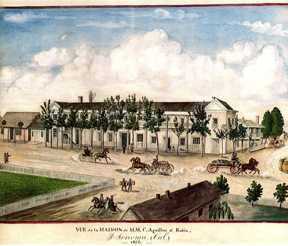 Vue de la Maison illustration