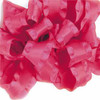 Pink double ruffle narrow satin