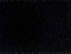 Black Single Faced Satin Ribbon