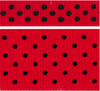Red and Black Swiss Dots #709