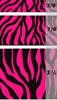 Neon Hot Pink Zebra Grosgrain #616