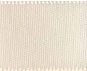 Cream Double Faced Satin Ribbon #815