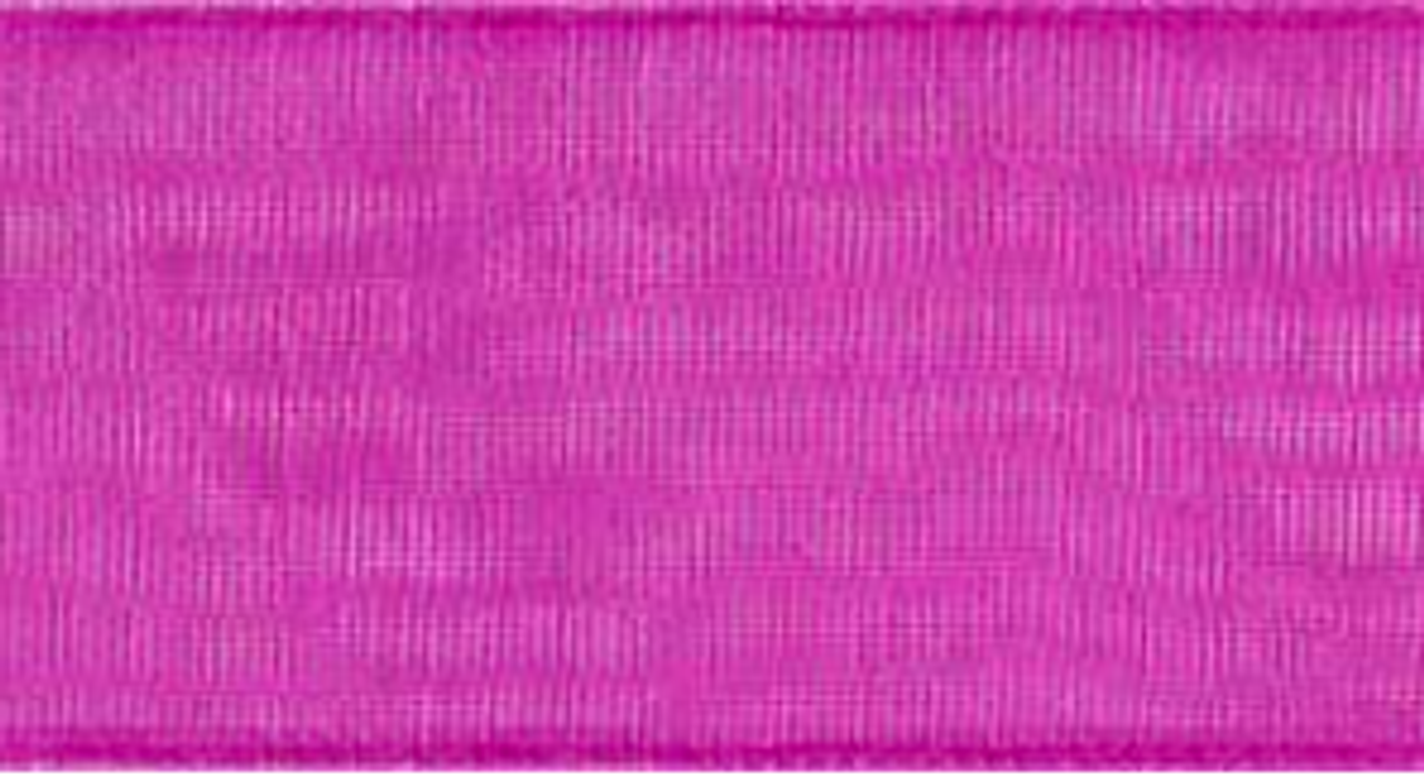 Cerise Sheer Organdy #606