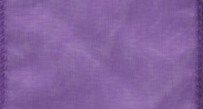 Purple Wired Chiffon Ribbon #610