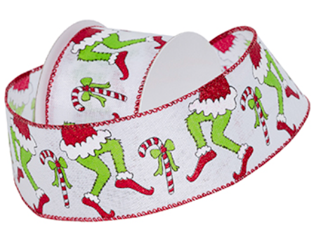 Holiday Tiptoe Wired Ribbon #7818.60/10-709