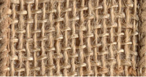 Natural Burlap Wired Ribbon #004