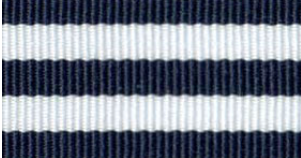Navy Striped Grosgrain #624