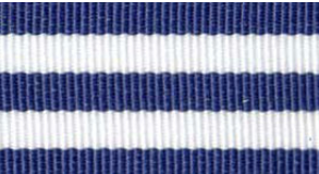 Royal Blue Striped Grosgrain #614