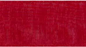 Rose Red Sheer Organdy #194