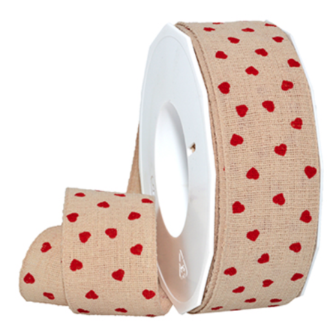 Red Natural Valentin Ribbon