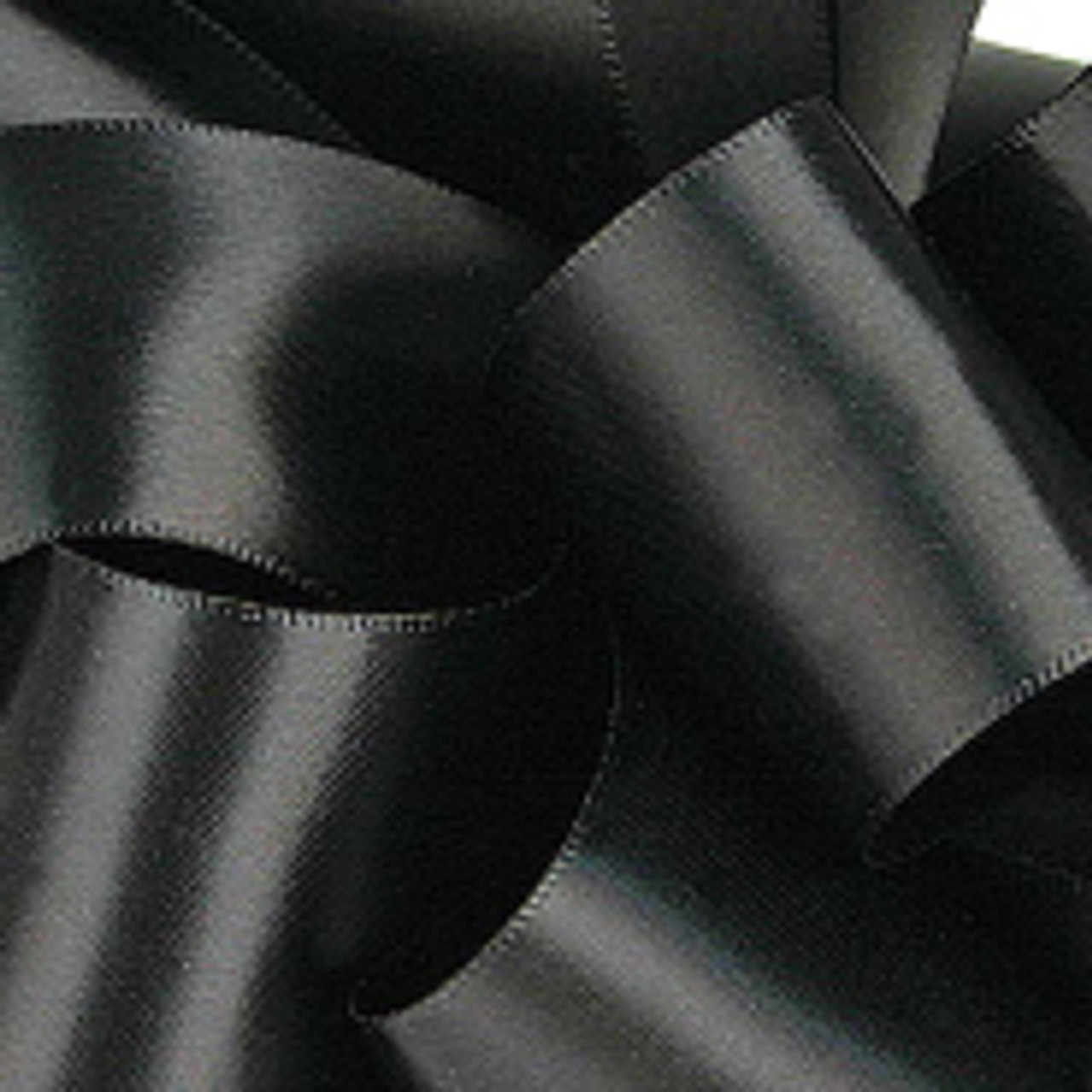 1/8 Black Dainty Satin ribbon