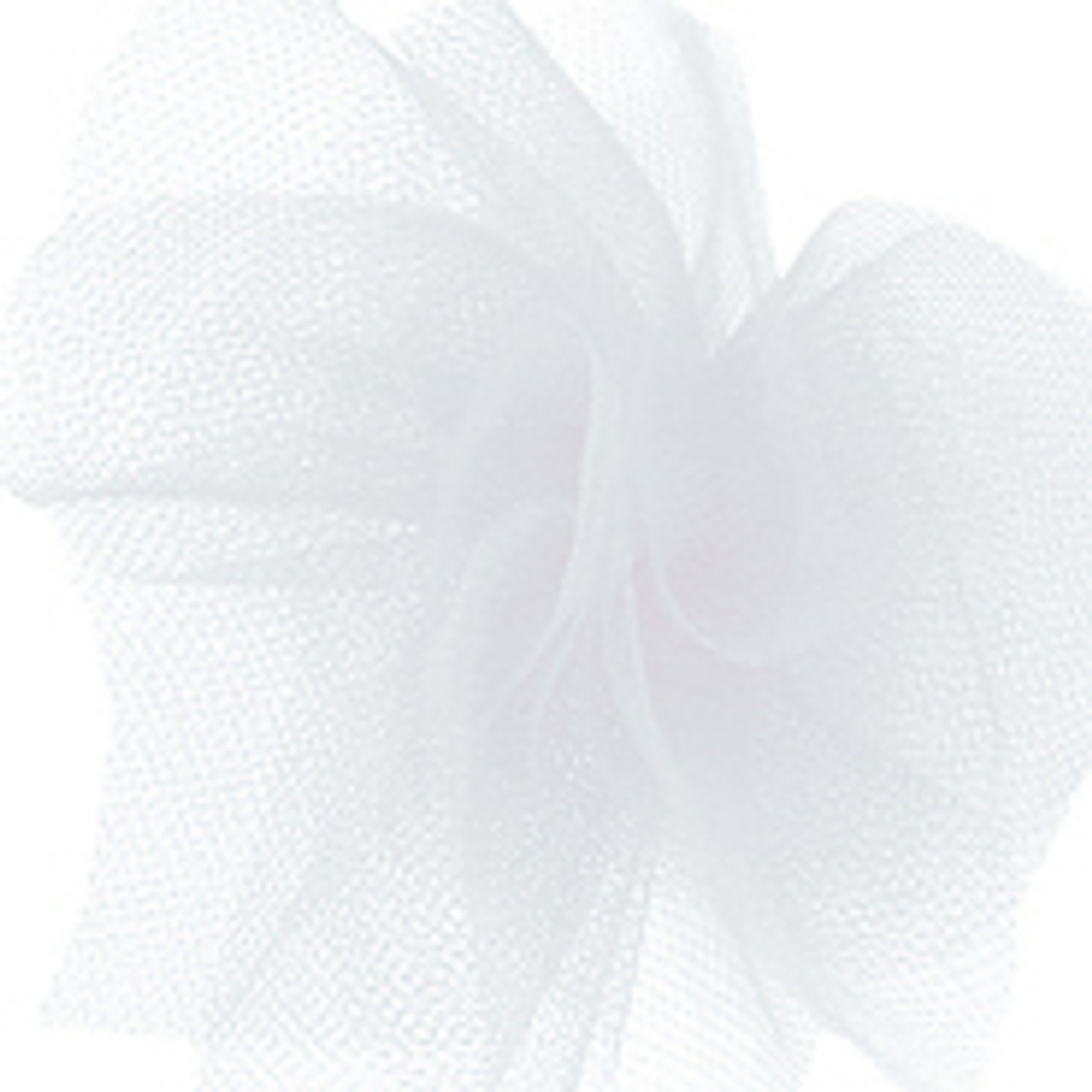 Solid Tulle Fabric -White