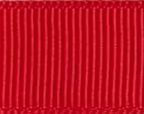 Poppy Red Grosgrain Ribbon for Crafts and DIY Projects