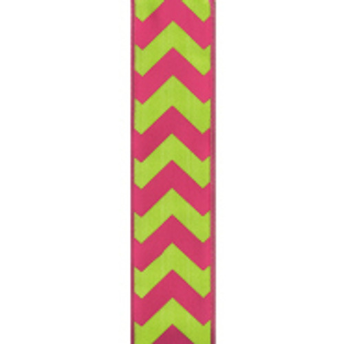 Bold-Wired Edge Shocking Pink / Citrus Chevron