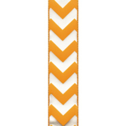 Wired Edge Orange Chevron Ribbon