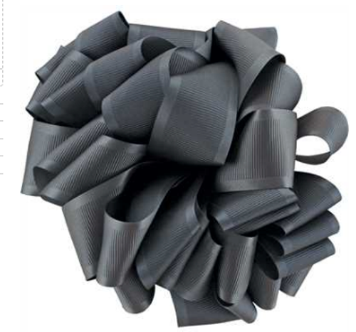 Black Wired Satin Ribbon - Wholesale Ribbon Carnival