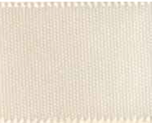 Cream Single Faced Satin Ribbon #815