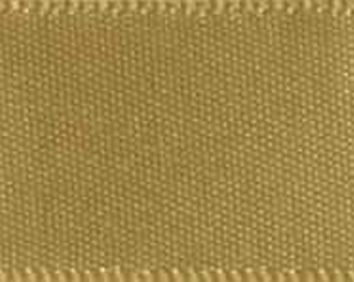 Golden Olive Single Faced Satin Ribbon #686