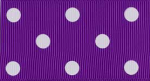 Purple and White Polka Dots #465