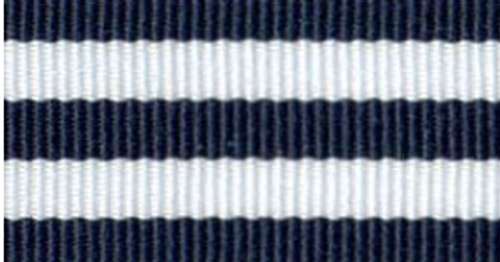 Navy Striped Grosgrain #624