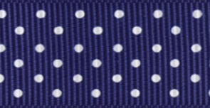 Navy Blue Swiss Dots #624