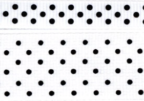 White and Black Swiss Dots #601