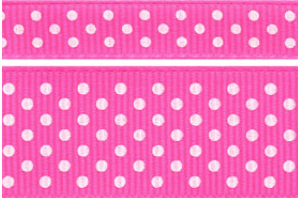 Neon Shocking Pink and White Swiss Dots #606