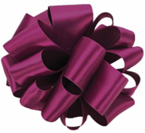 Purple Wine Double Faced Satin Ribbon