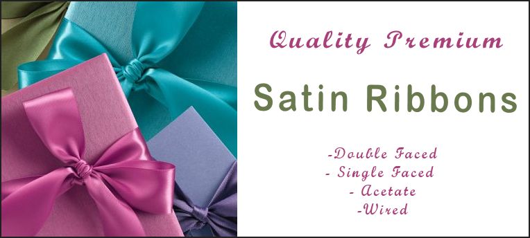 Premium Satin Ribbon 1/4 Inch used for Gift Wrapping