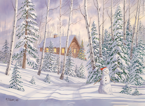 CHR-367  Waiting for Santa by D. Stouffer