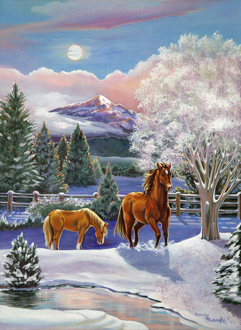 CHR1059  Crisp Winter Morning by Sandy Rusinko