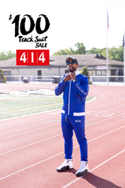 $100 Blue Track Suit Mens 