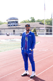 Mens 414 MILW  Blue Track Jacket