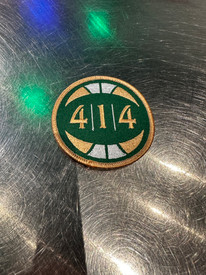 414 Green and Cream Patch