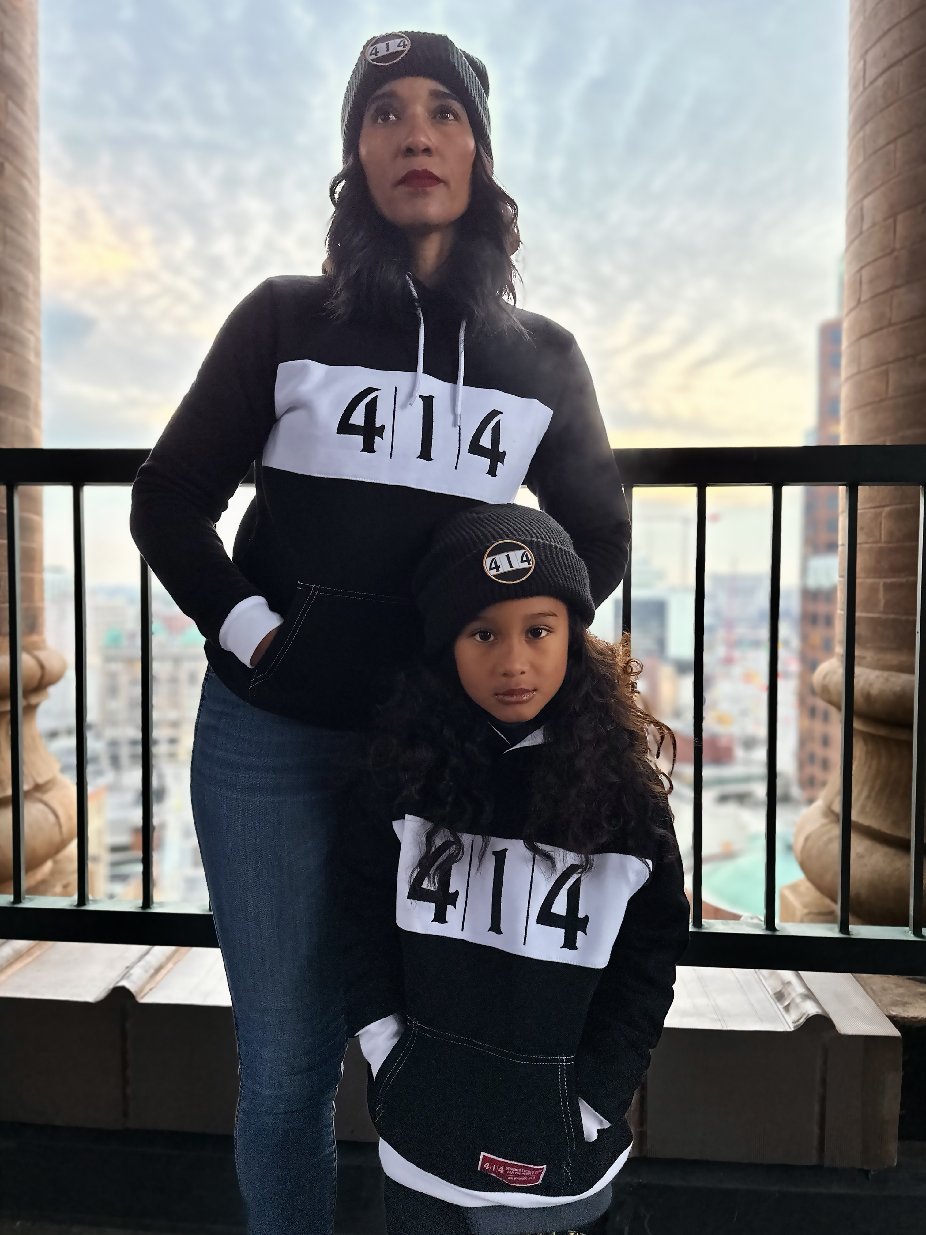 414 Classic Block Hoodie Kids