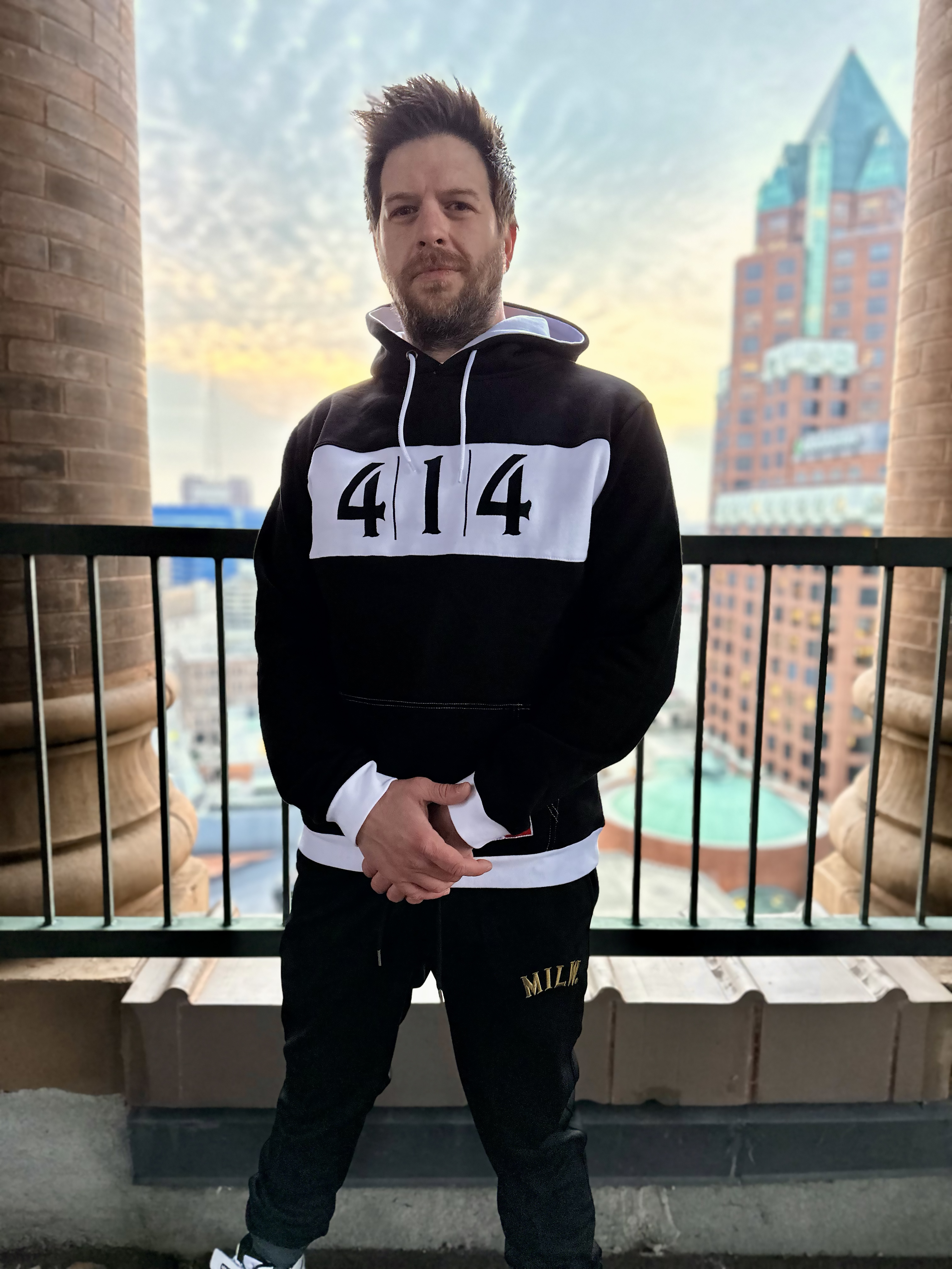 414 Classic Block hoodie Men