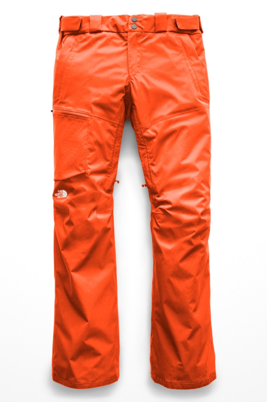 red north face ski pants