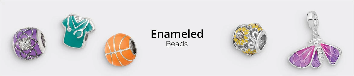 Enameled Beads