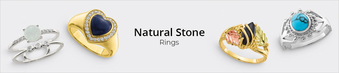 Natural Stone, Shell & Wood Rings