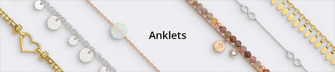 Pearl, Natural Stone and Shell Anklets