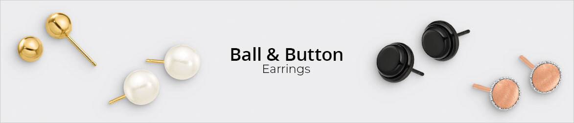 Ball & Button Earrings