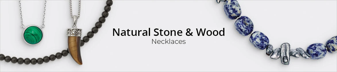 Natural Stone, Shell & Wood Necklaces