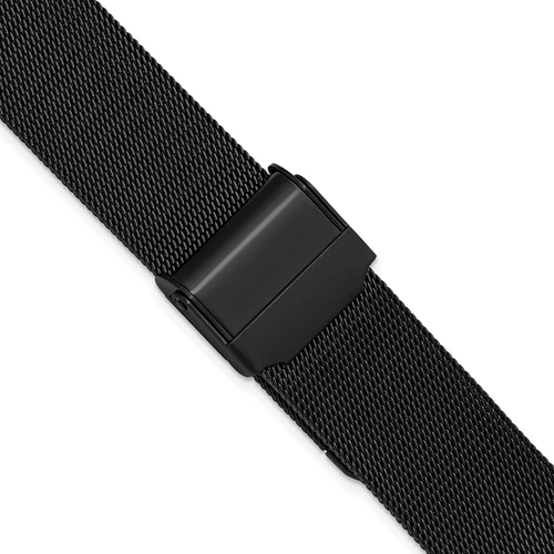 deBeer Black Fine Mesh Stainless Steel Watch Band BAB578