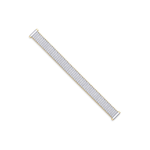deBeer Two-Tone Thin-Flexo Expansion Watch Band EL872