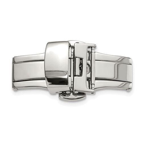 Chrome Stainless Steel Replacement Watch Band Buckle BA329