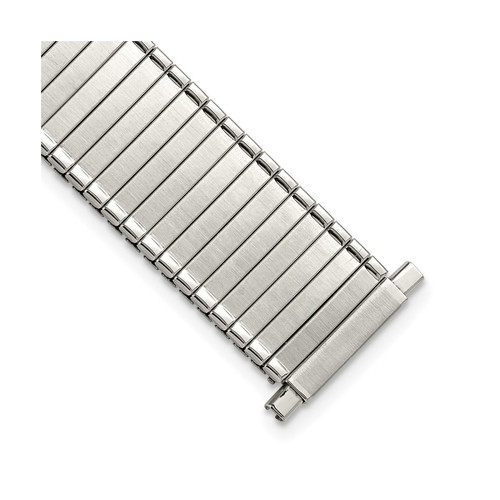 deBeer Silver-Tone Thin-Flexo Stainless Steel Watch Band EM991