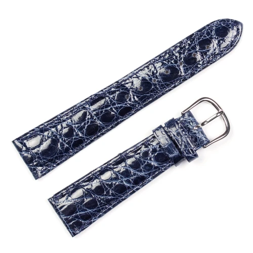 deBeer Navy Genuine Crocodile Leather Watch Band 422Y