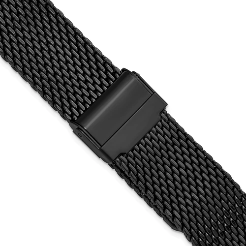 deBeer Black Mesh Stainless Steel Watch Band BAB579