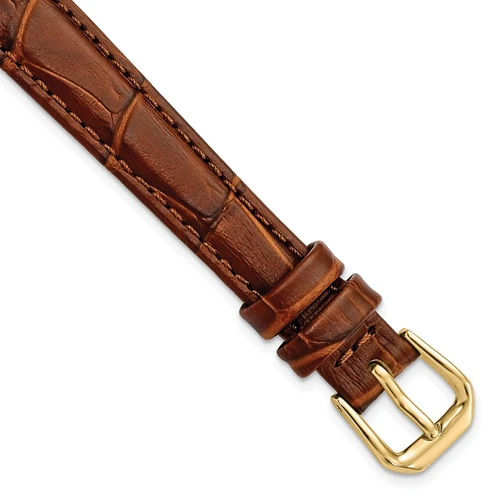 deBeer Havana Matte Wild Alligator-Grain Leather Watch Band BA89